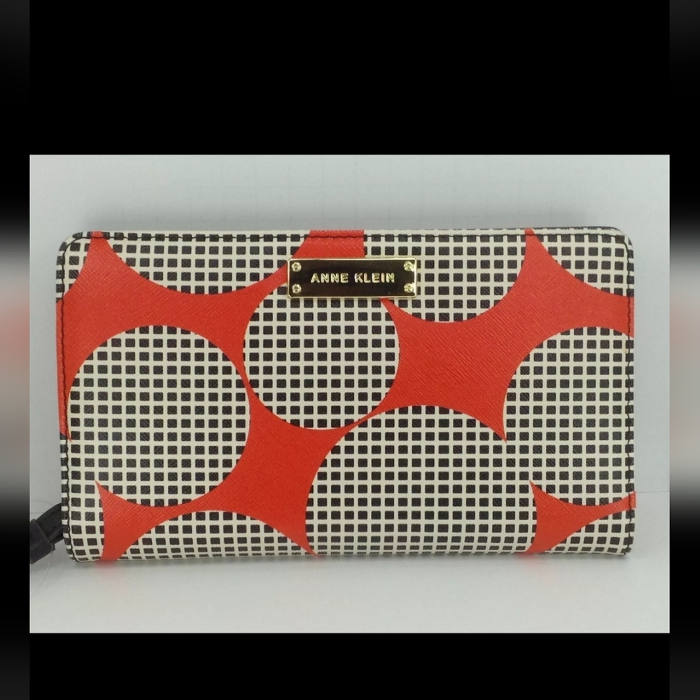 Anne Klein women's wallet multicolor clutch wristlet large